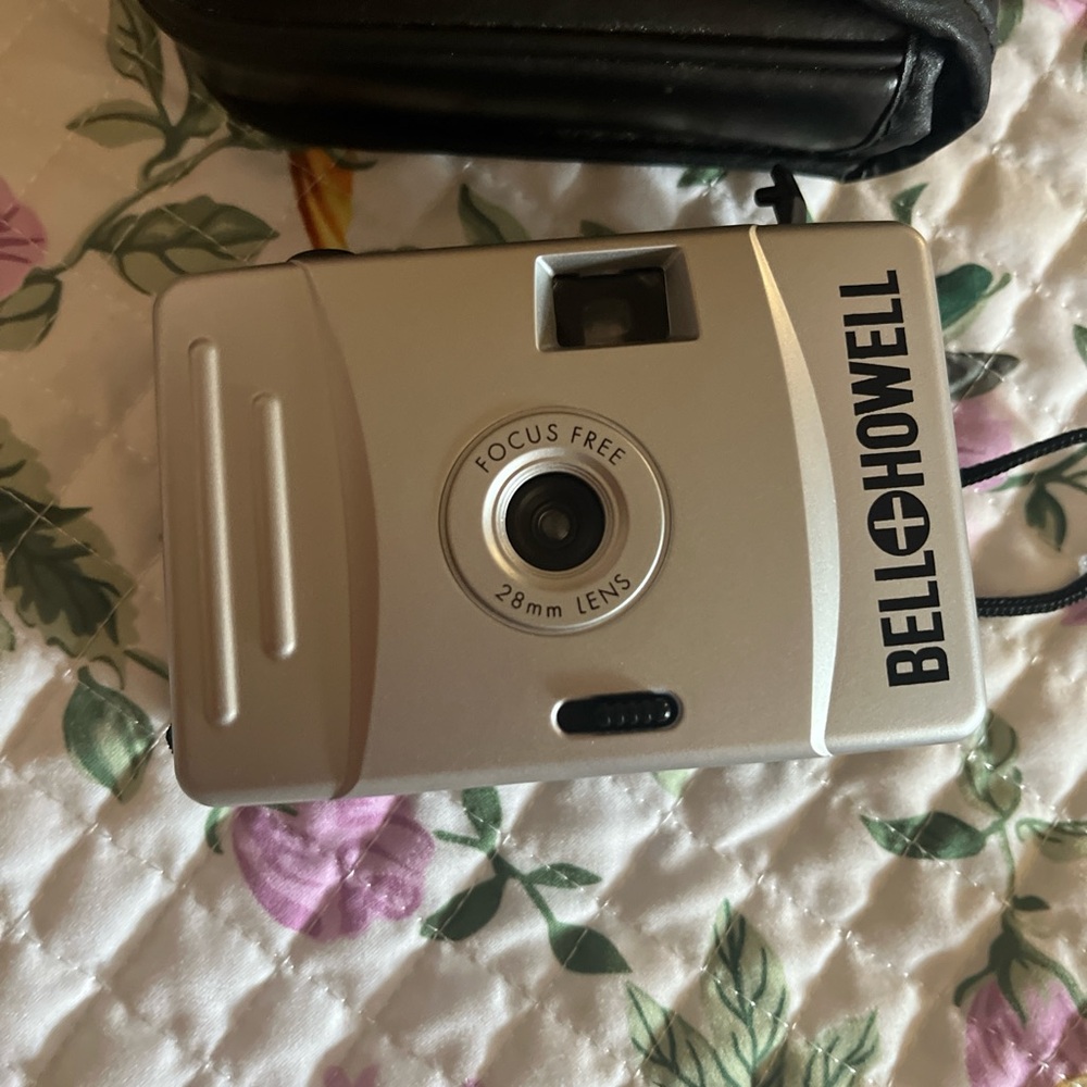 Silver Camera with Case - Picture 2 of 5